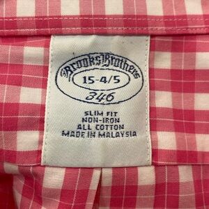 Brooks Brothers Dress Shirt Coral Pink Salmon